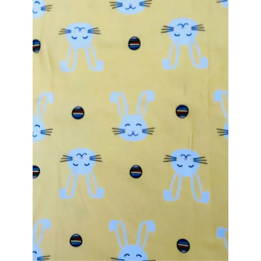 Hanna Andersson Kids Girls 7-10 Easter Bunny Organic 2-piece Pajamas